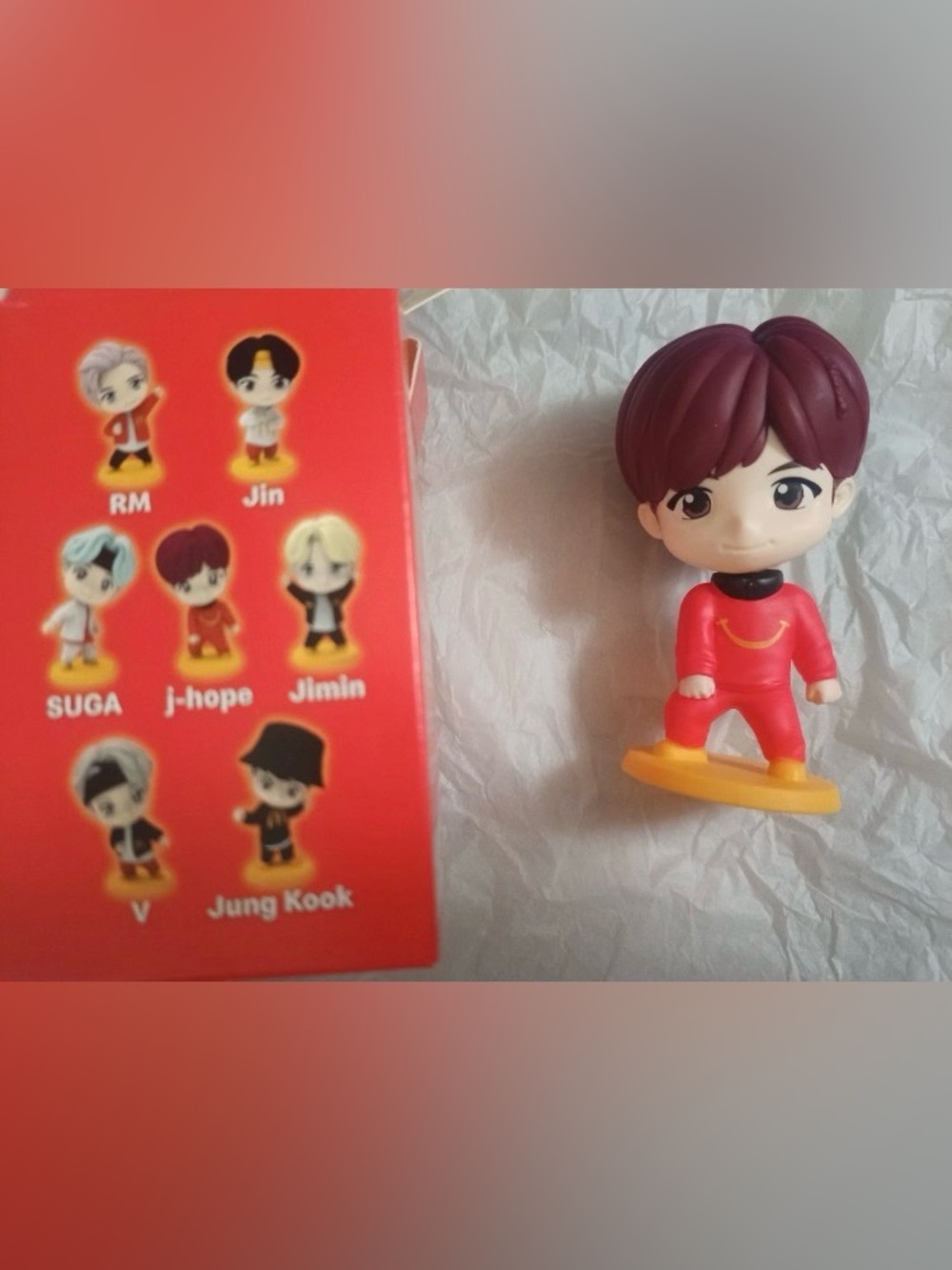 McDonald's TinyTan inspired by BTS J-Hope Collectible Figurine - Red